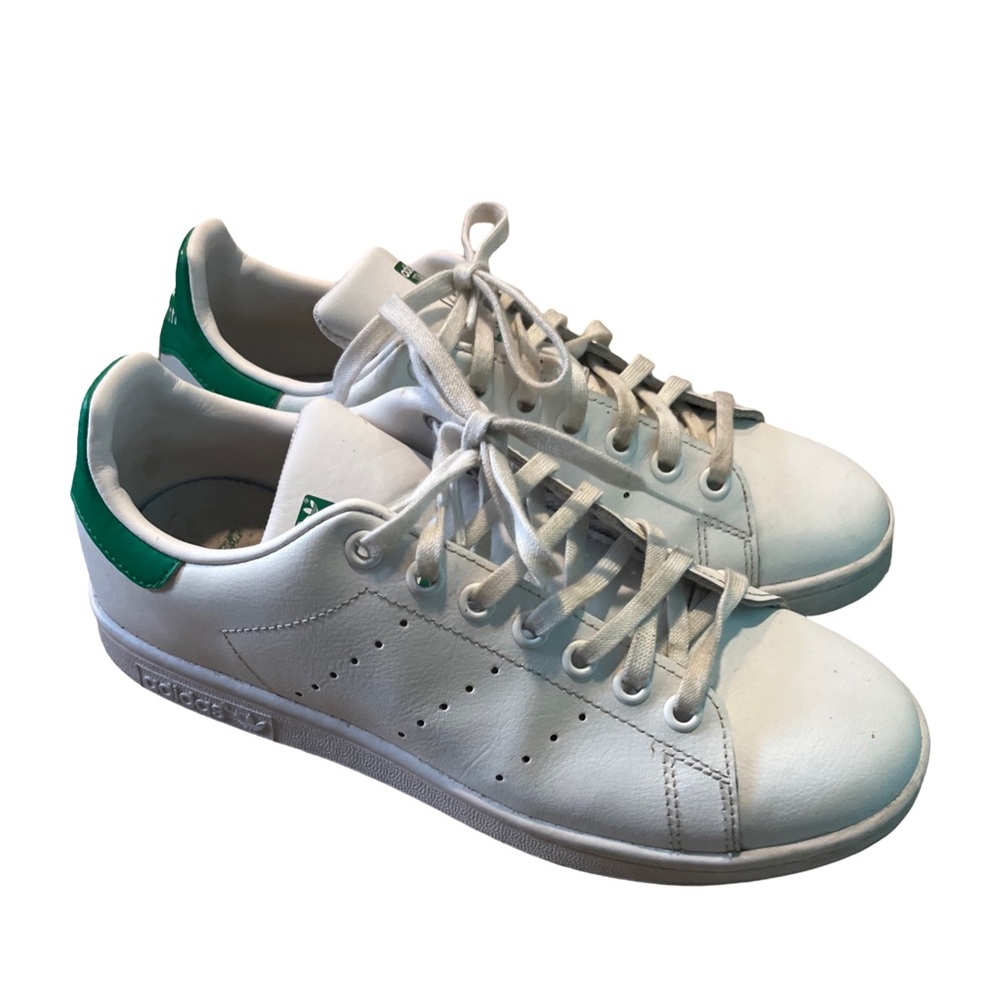 ADIDAS Stan Smith Low Top Green White- Size 6.5 Mens 8.5 Womens Shoes Sneakers